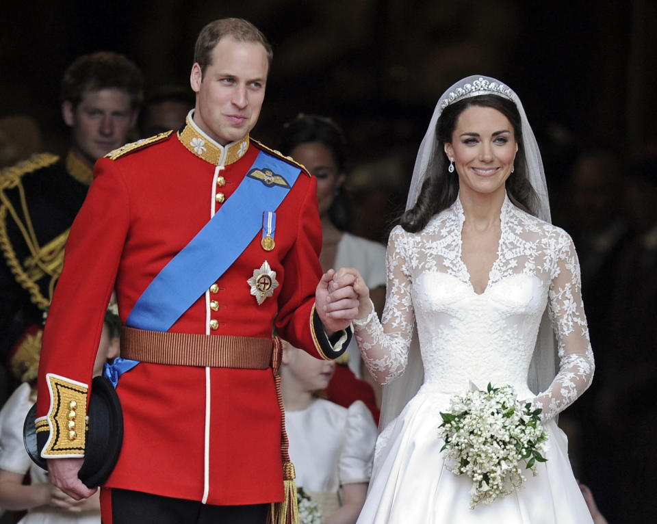 Prinz William und Herzogin Catherine bei ihrer Hochzeit 2011. (Bild: AP Photo)