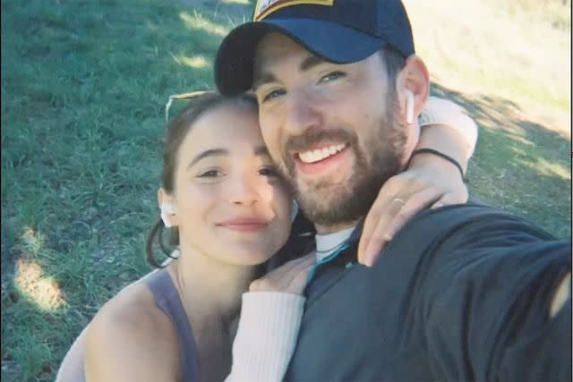 Chris Evans/Instagram Alba Baptista and Chris Evans