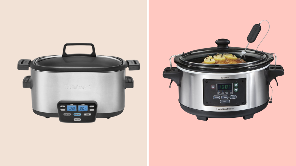The Cuisinart 3-in-one Multicooker and the Hamilton Beach Set 'n Forget.