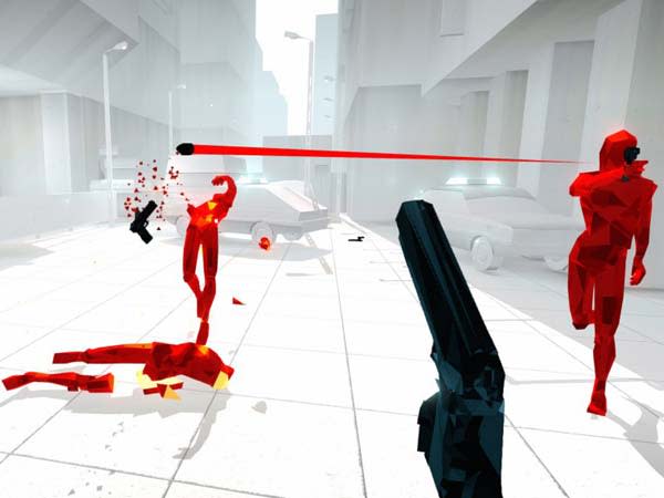 A screenshot from Superhot