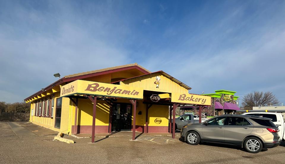 Benjamin Donuts is recognizable in Amarillo by its bright yellow buildings. Coffee is just a regular brew, but it’s a mainstay for dedicated customers, as well as their special pastries including kolaches.