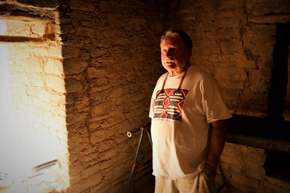 Fred Blackburn says he welcomes a rigorous scientific examination of his team's discovery of what it believes to be ancient Puebloan stealth art at Aztec Ruins National Monument.