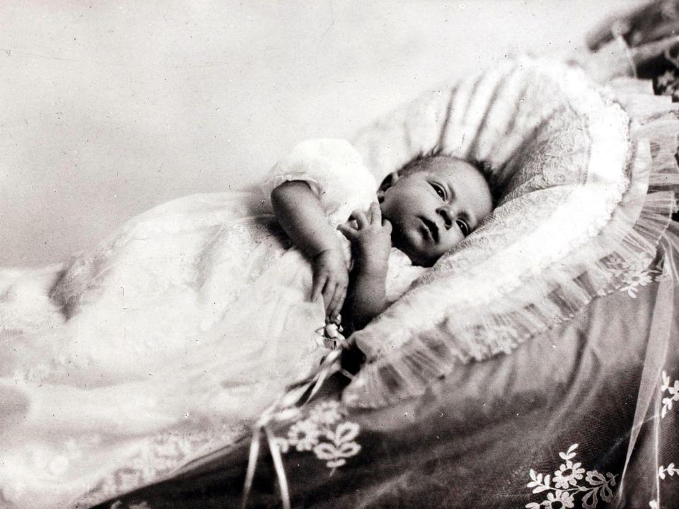 Queen Elizabeth as a baby.