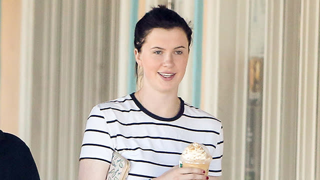 Ireland Baldwin appears ready for a new start. The 19-year-old model was spotted in Malibu, Calif. last Friday going for a coffee run at Starbucks, one of the first times since she checked herself into rehab for "emotional trauma" last month. Looking fresh-faced and casual in a striped t-shirt, jeans and knee-high brown boots, Ireland was also rocking a noticeable change -- she dyed her formerly platinum blonde hair a dark brown. INFphoto PHOTOS: Biggest Celebrity Hair Shakeups She showed off her new look on Instagram, highlighting her flawless skin. According to <em>Page Six</em>, Ireland recently moved back to her own Malibu home, but is still undergoing outpatient treatment in her program. A source close to Ireland told ET last month that her two-week stint at Malibu's Soba Recovery Center, a drug and alcohol treatment center, was actually not drug-related -- rather, it was for stress and anxiety. But despite speculation, Ireland has continued to maintain that she enjoys a close relationship with her parents, Alec Baldwin and Kim Basinger. "Love talking to my dad and getting beautiful advice to start my day off," she tweeted on Friday. love talking to my dad and getting beautiful advice to start my day off ��☀️— Ireland (@irelandbaldwin) May 1, 2015 Ireland has remained mum so far on the specific reasons for her surprising stint at the reportedly $20,000-a-month rehab facility. "Someday I'll feel ready to share my story... openly without feeling the way I do," she tweeted on April 13. "Right now I just needed a breather. I need a change to work on myself and gather all the tools… I need to overcome everything that I had been through and rid myself of all the pain I locked away in unreachable places." VIDEO: Ireland Baldwin and Five Other Celebs Who Tweeted from Rehab In 2014, Ireland Baldwin sat down with ET and showed off her modeling skills in a stunning red Donna Karan gown. Watch below: