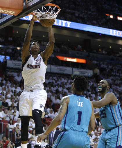 Whiteside is an unrestricted free agent this summer. (AP)