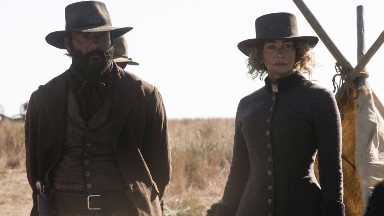 pictured tim mcgraw as james and faith hill as margaret of the paramount original series 1883 photo cr emerson millerparamount © 2022 mtv entertainment studios all rights reserved
