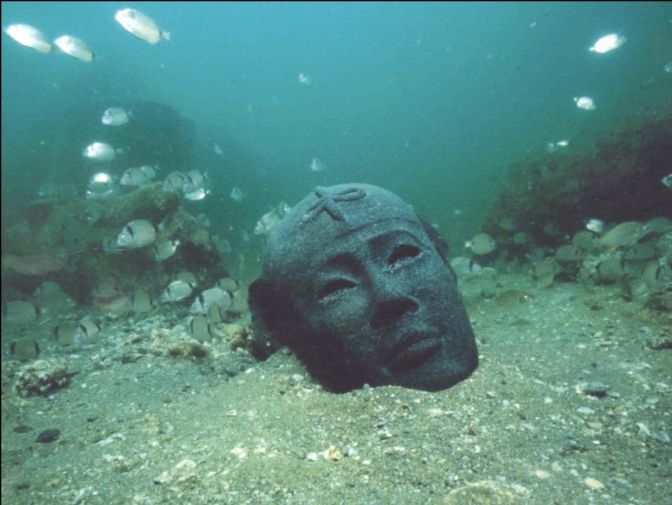 Head of Diorite found in Abu Qir Bay, near ancient cities of Canopus and Thonis-Herakleion