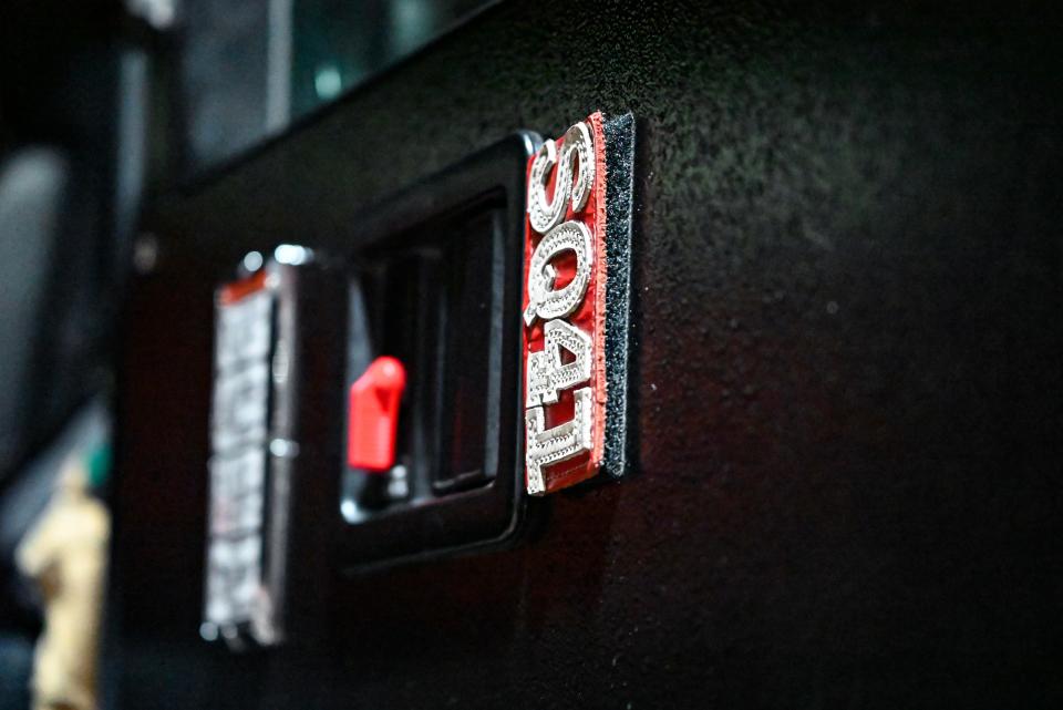 Inside a Southwest Central Fire Territory's truck at Station 41, located at 23626 Fillmore Rd, South Bend.