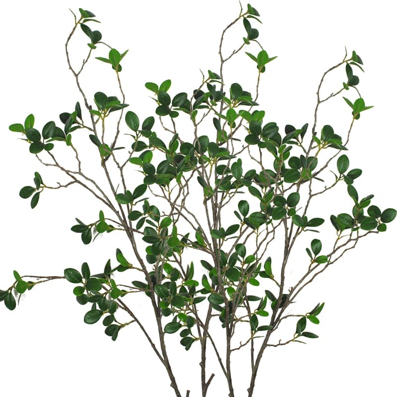 43.3 Inch Artificial Eucalyptus Green Branches, 2 Pieces