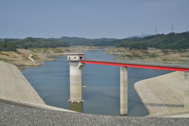 20210327-國內水情告急，圖為新竹寶山第二水庫（寶二水庫）蓄水率僅剩1成。（盧逸峰攝）