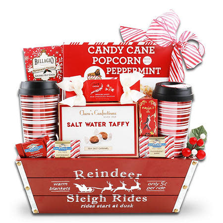 Alder Creek Gift Baskets "Reindeer Sleigh Rides" Basket