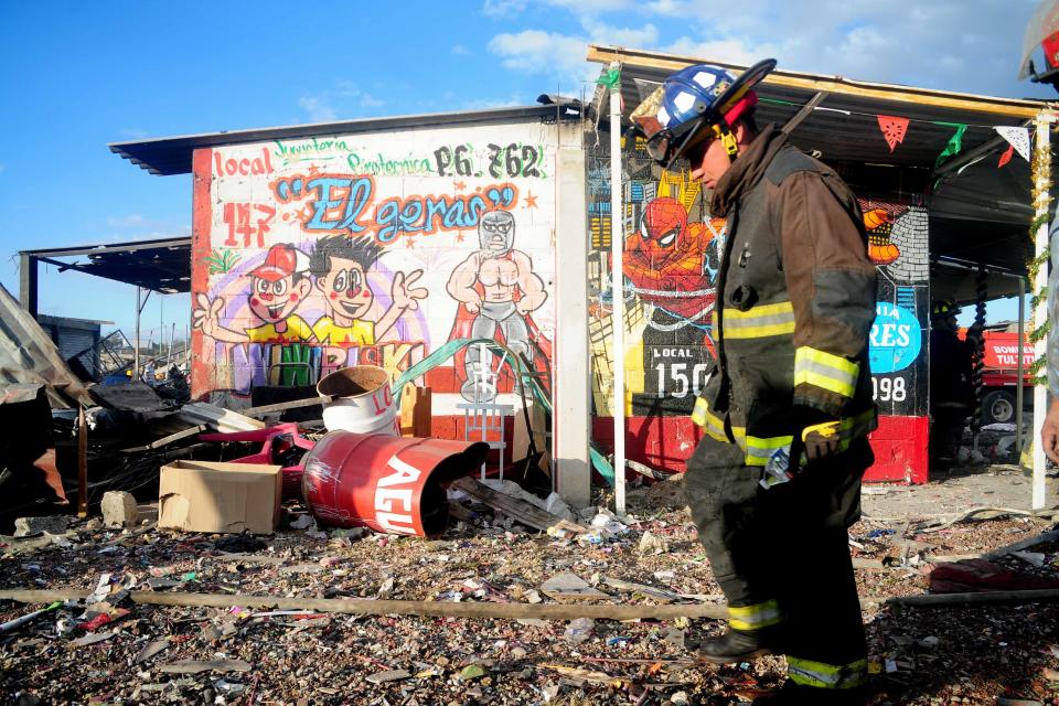 FOTOS: El mercado de Tultepec, antes y después de la explosión