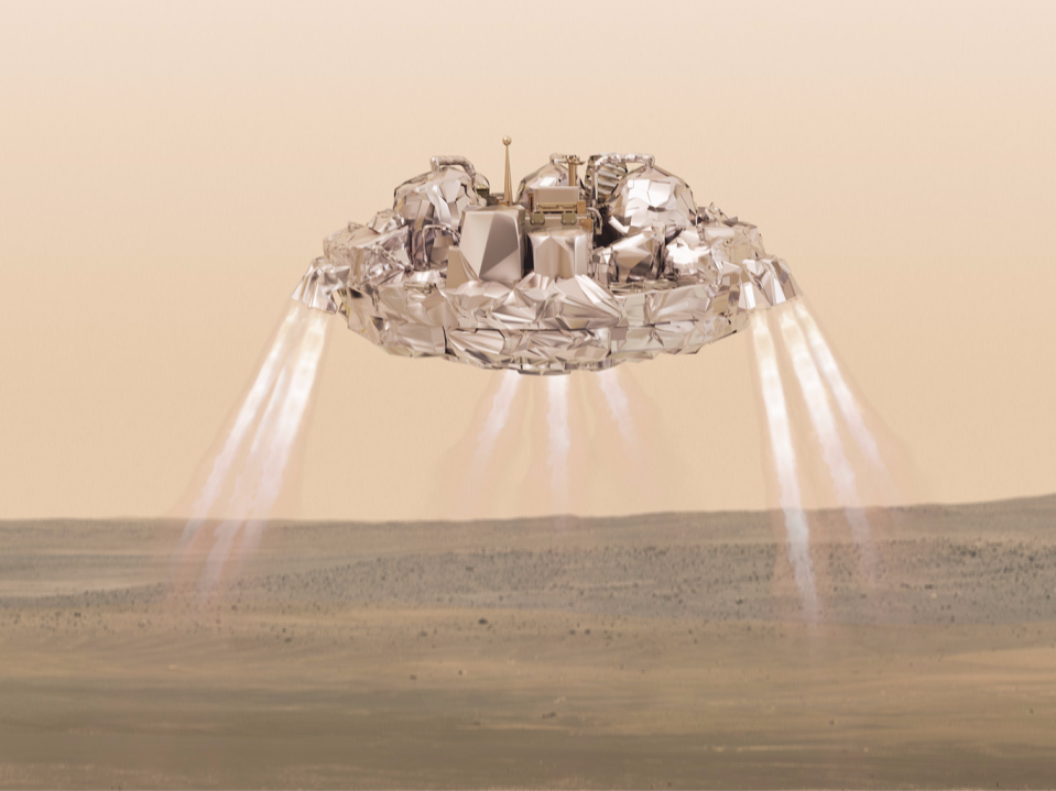 exomars martian mars descent vehicle robot esa