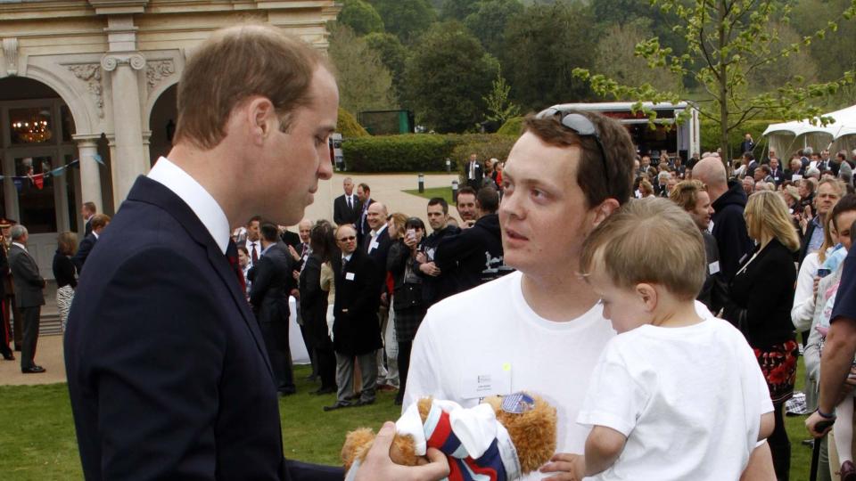 Prince William speaking with Josh Boggi