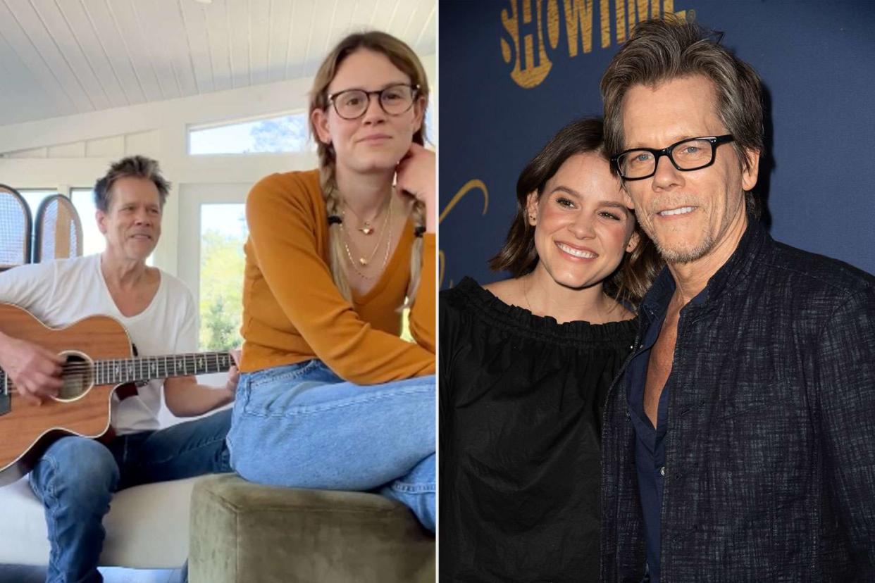 <p>kevin bacon/instagram; getty</p> Kevin Bacon and Sosie Bacon