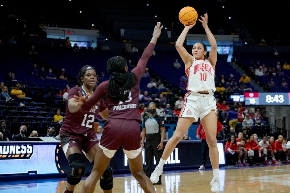 Ohio State's Braxtin Miller shoots against Missouri State's Ifunanya Nwachukwu on Saturday.