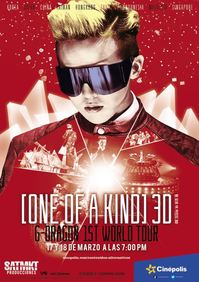 g-dragon en cinépolis k-pop