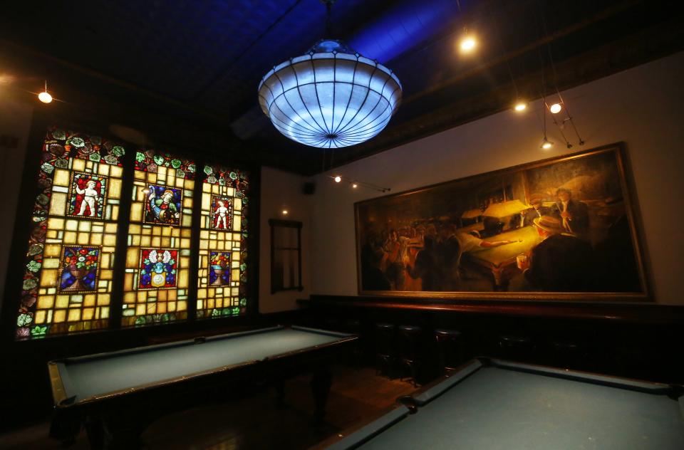 The billiards area at the Elevator Brewery & Draught Haus is pictured Jan. 6. The establishment was opened originally as  Bott Brothers’ Billiards.