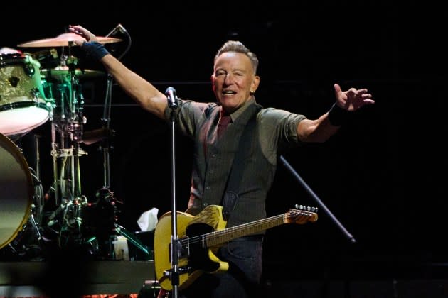 Springsteen and the E Street Band played for more than three hours Thursday night at a surprise-packed L.A. show. - Credit: Michael Buckner/Billboard