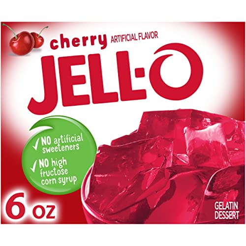 Jello Cherry Gelatin 6oz Box