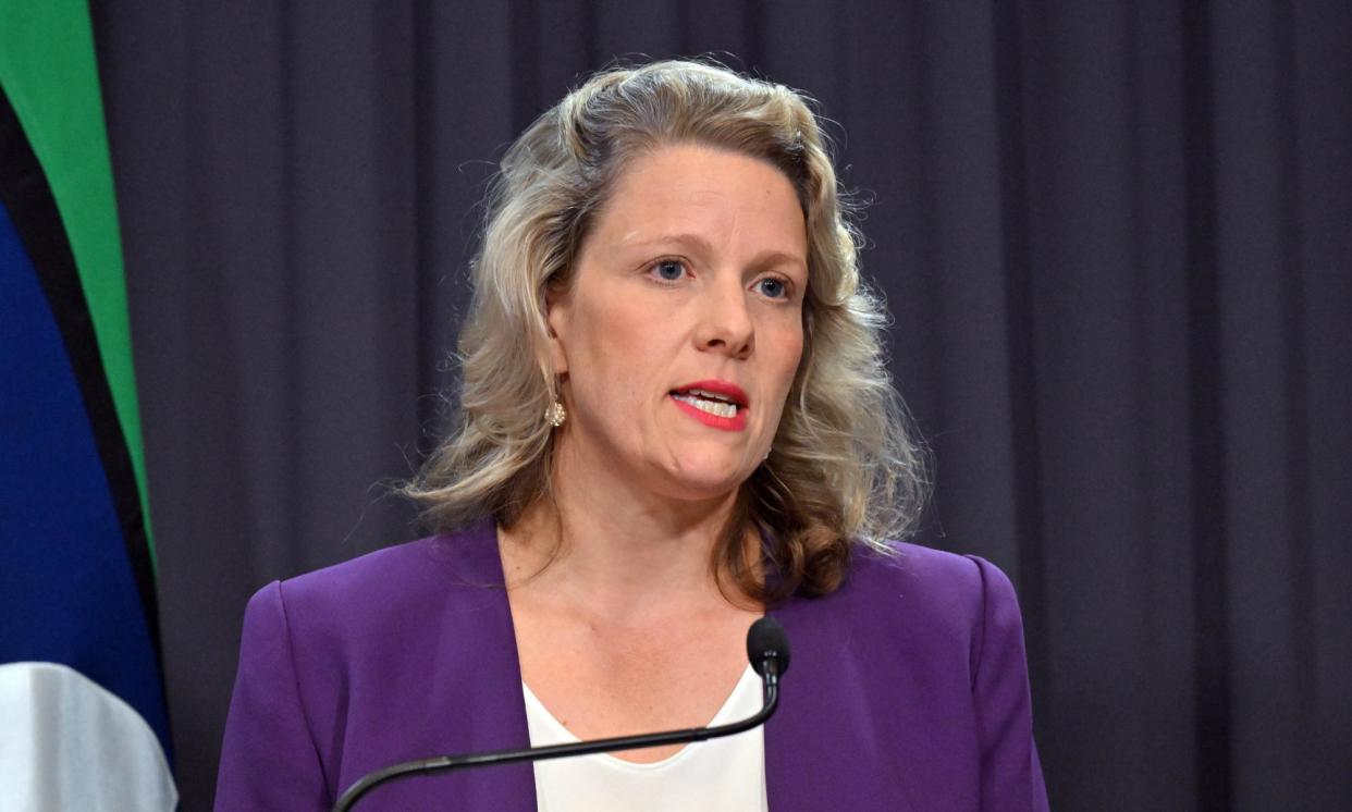 <span>Clare O’Neil says the community protection board was established after the NZYQ ruling so decisions about detainees could be based on the advice of experts.</span><span>Photograph: Mick Tsikas/AAP</span>