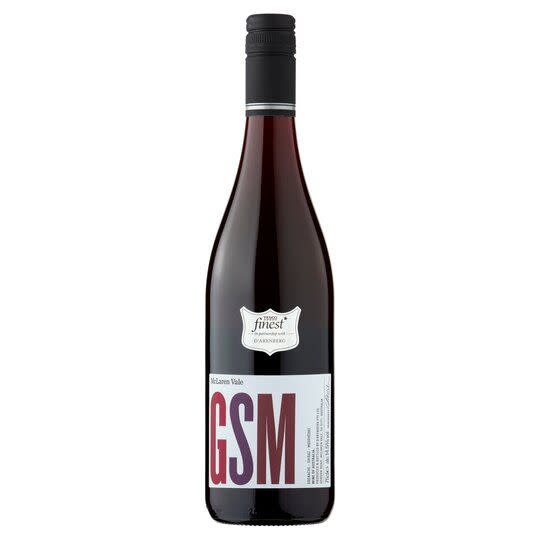 <p>Grenache, Shiraz and Mourvedre. The three full-bodied grapes that make up this delicious red. </p><p>Produced in one of oldest wine growing regions in Australia, this wine has a clove and pepper spiciness and ripe dark berry fruitiness. </p><p>Best served with barbecued or grilled meats. </p><p><a class="link " href="https://go.redirectingat.com?id=127X1599956&url=https%3A%2F%2Fwww.tesco.com%2Fgroceries%2Fen-GB%2Fproducts%2F296546080%3FselectedUrl%3Dhttps%253A%252F%252Fdigitalcontent.api.tesco.com%252Fv2%252Fmedia%252Fghs%252F196dd0fa-346a-48bf-8b01-c4d8e4cd61af%252Fsnapshotimagehandler_1648916278.jpeg%253Fh%253D540%2526w%253D540&sref=https%3A%2F%2Fwww.delish.com%2Fuk%2Fcocktails-drinks%2Fg36093038%2Ftesco-wine%2F" rel="nofollow noopener" target="_blank" data-ylk="slk:BUY NOW;elm:context_link;itc:0;sec:content-canvas">BUY NOW</a></p>