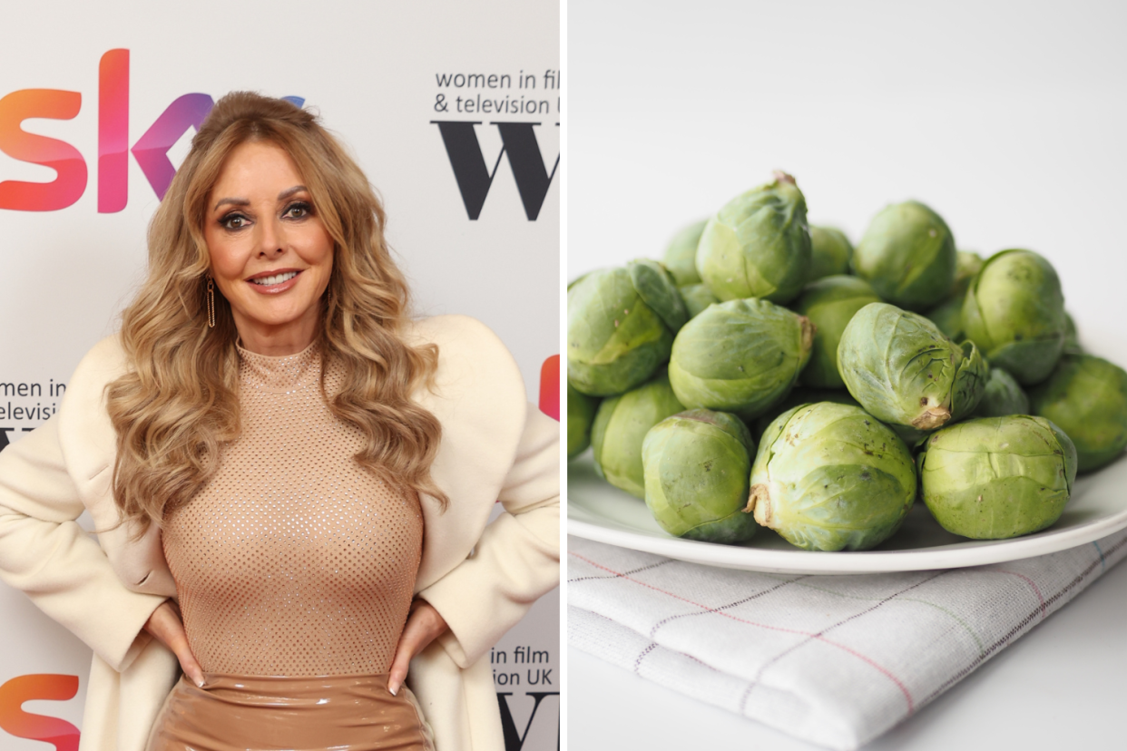 Carol Vorderman adores Brussels sprouts, even admitting to carrying a bag of them wherever she goes. (Getty Images)