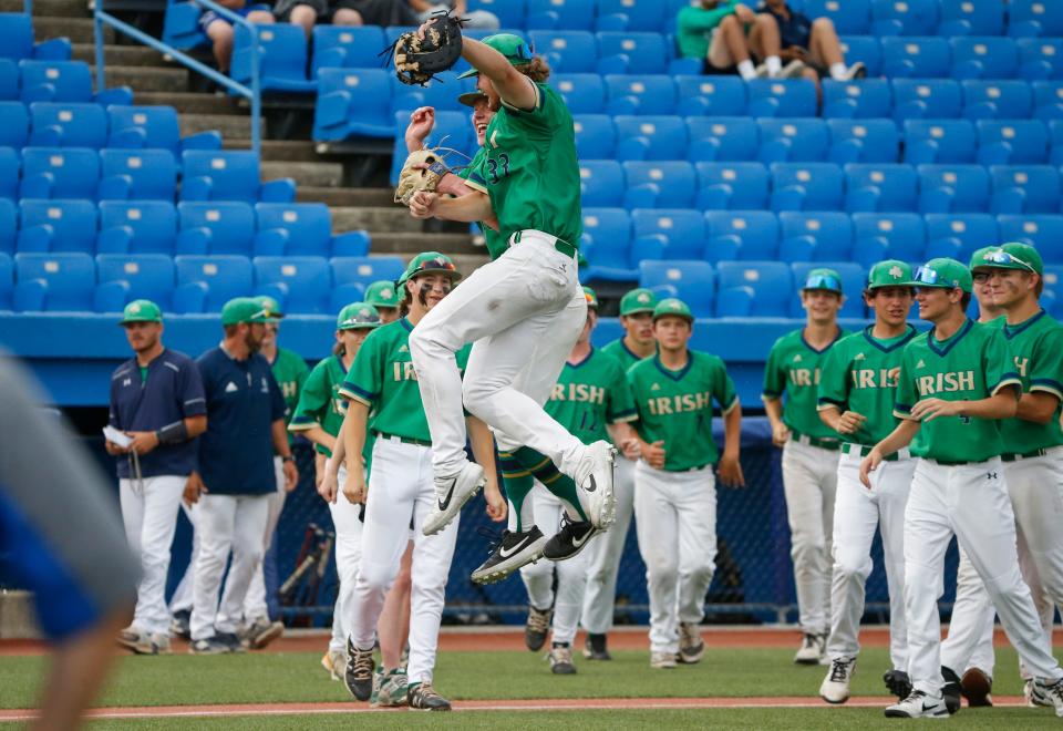 Springfield Catholic defeated Valley Park 11-0 in the class 3 semifinals at US Ballpark in Ozark on Wednesday, June 1, 2022.