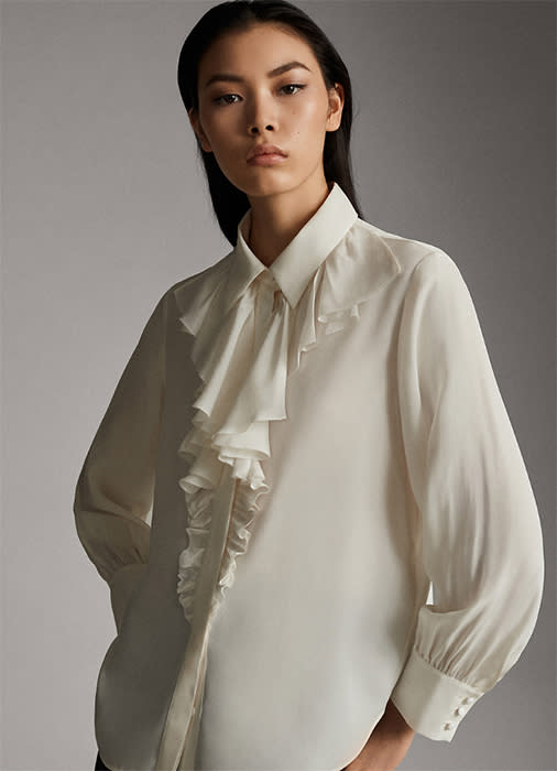 white-ruffle-shirt