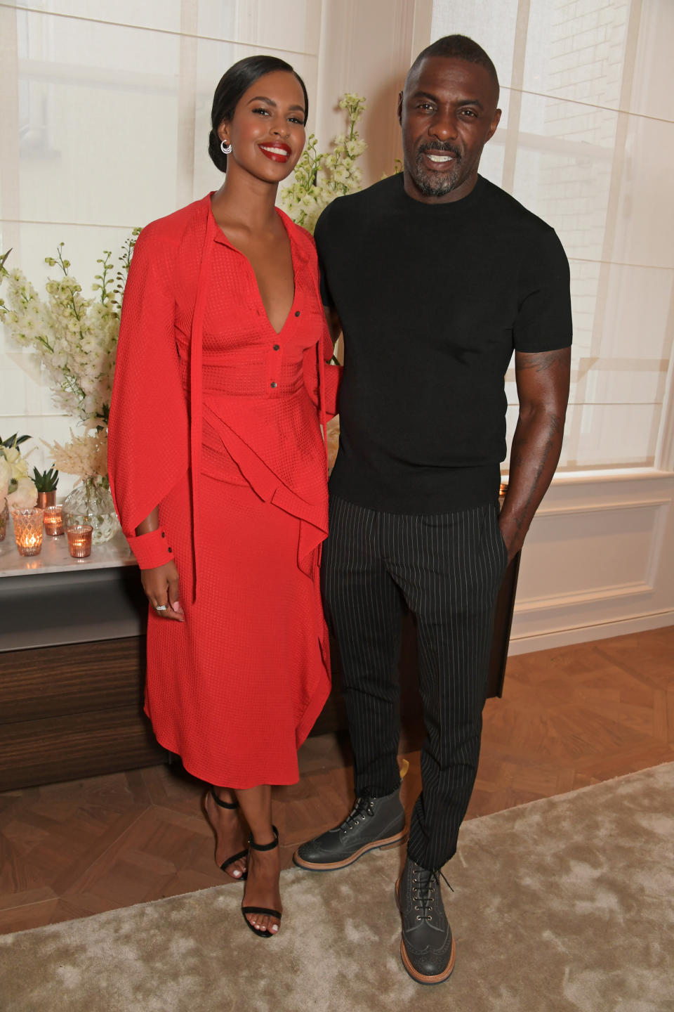 LONDON, ENGLAND - JUNE 05:   Sabrina Dhowre Elba and Idris Elba attend the Cartier and British Vogue Darlings Dinner at the Residence at Cartier New Bond Street on June 5, 2019 in London, England. (Photo by David M. Benett/Dave Benett/Getty Images for Cartier)