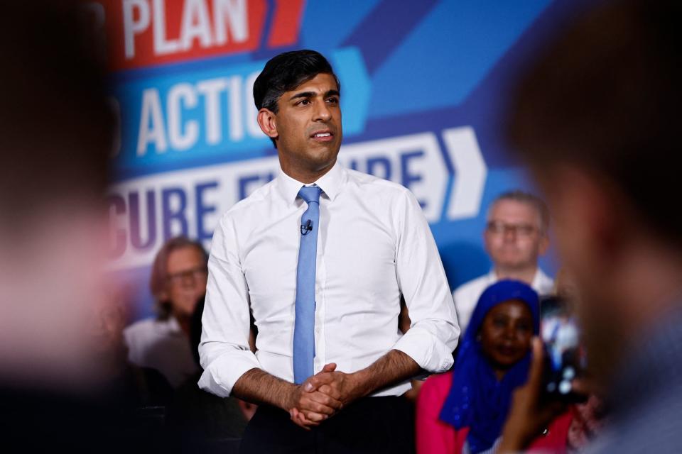 Rishi Suank is in Staffordshire (AFP via Getty Images)