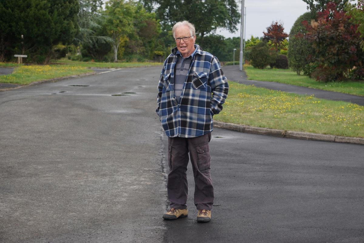 Graham Barber, 73, said the cycle lane is underused <i>(Image: Daily Echo)</i>