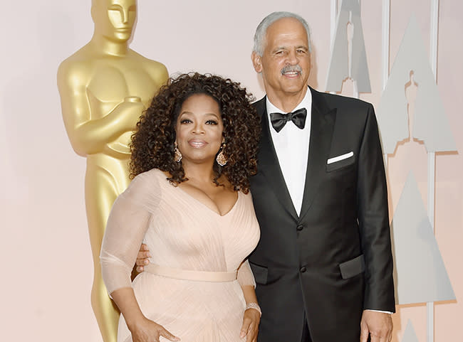 Oprah Winfrey and Stedman Graham