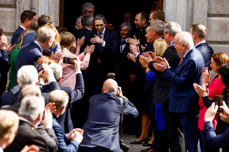 Simon Harris becomes Taoiseach (Prime Minister) of Ireland, in Dublin