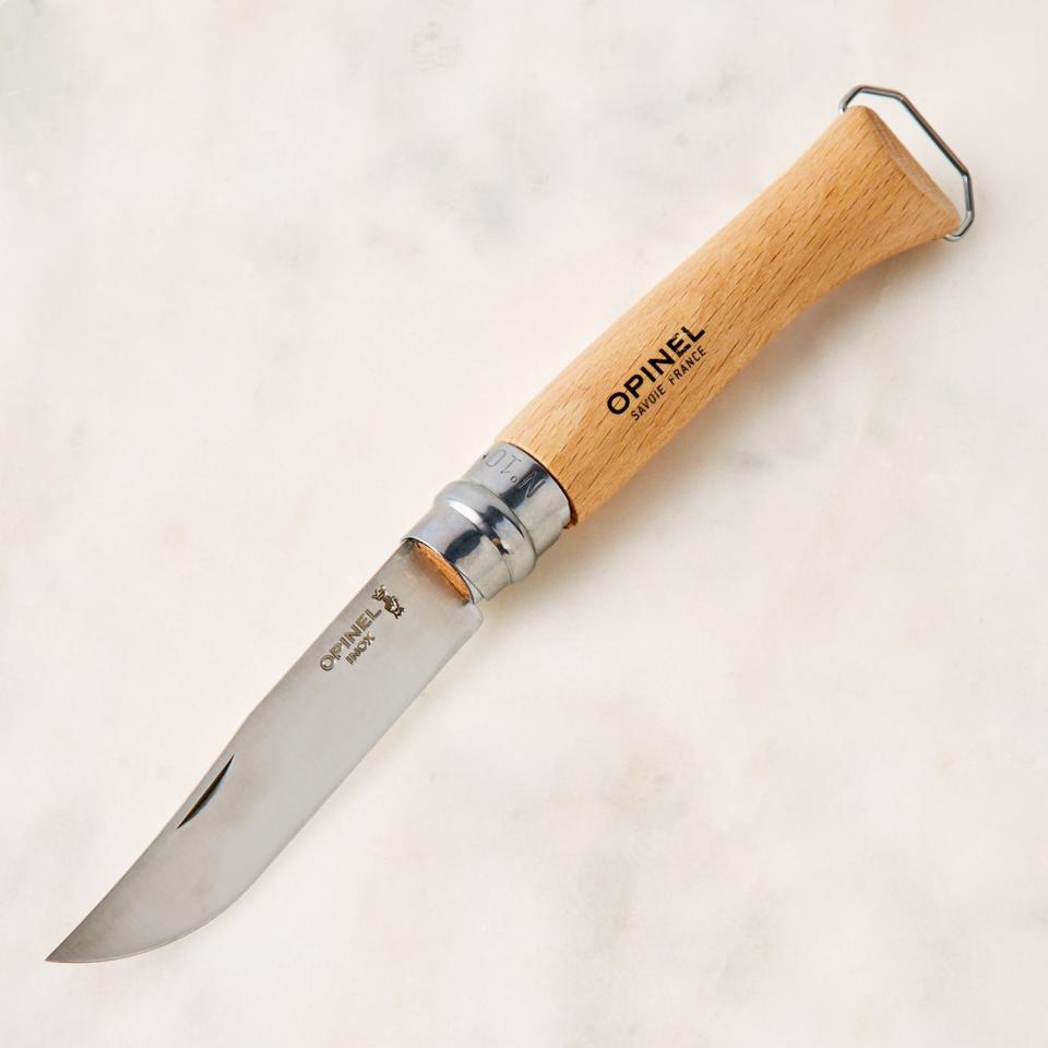 <p><a href="https://go.redirectingat.com?id=74968X1596630&url=https%3A%2F%2Ffood52.com%2Fshop%2Fproducts%2F3054-opinel-no-10-corkscrew-folding-knife%3Fsku%3D37009%26gad_source%3D1%26gclid%3DCjwKCAiAkp6tBhB5EiwANTCx1DVFawPmZdZptUznau0sEh8E0Zjln0_H0BX7LAjuYh6tGK_yw1LduBoCRaYQAvD_BwE&sref=https%3A%2F%2Fwww.esquire.com%2Flifestyle%2Fg32629458%2Fcool-camping-gadgets%2F" rel="nofollow noopener" target="_blank" data-ylk="slk:Shop Now;elm:context_link;itc:0;sec:content-canvas" class="link ">Shop Now</a></p><p>No. 10 Corkscrew Folding Knife</p><p>food52.com</p><p>$38.00</p>