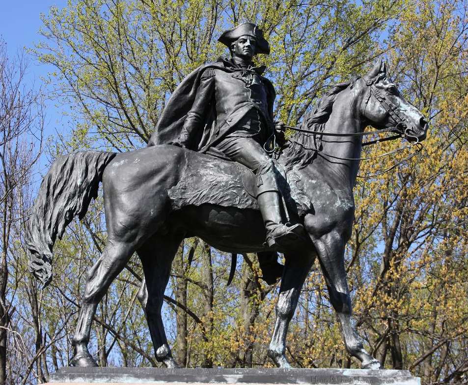 Statue of General "Mad" Anthony Wayne at Valley Forge, Pennsylvania.