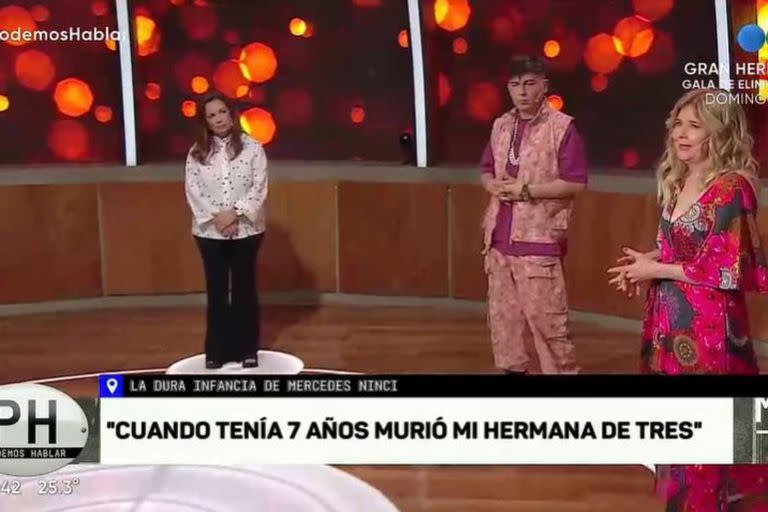 Sandra Mihanovich e Ysy A escuchan con un respetuoso silencio el doloroso relato de Mercedes Ninci en PH, Podemos Hablar