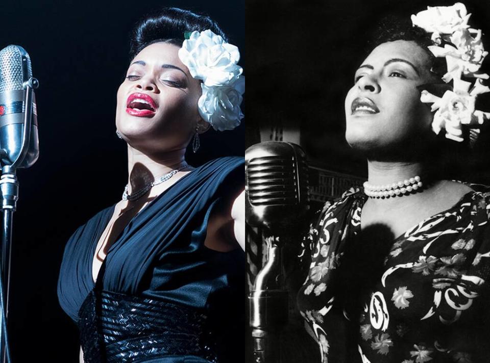 Andra Day, The United States Vs. Billie Holiday, Billie Holiday, Stars Playing Real People