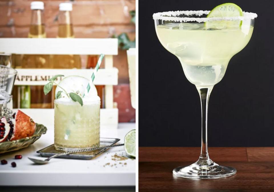 Garcia keeps it simple with rocks glasses from Ikea, which start at $3 each. Gonzalez uses Crate &amp; Barrel margarita glasses, but her husband&rsquo;s hack is to keep his frozen margs cold in his Yeti tumbler, which you'll remember doubles as a shaker.<br /><br /><strong><a href="https://www.ikea.com/us/en/p/frasera-whiskey-glass-00208788/" target="_blank" rel="noopener noreferrer">Get the Ikea Frasera rocks glass for $2.99</a></strong><br /><br /><strong><a href="https://go.skimresources.com?id=38395X987171&amp;xs=1&amp;xcust=margs-KristenAiken_04-28-21-&amp;url=https%3A%2F%2Fwww.crateandbarrel.com%2Fglory-margarita-glass%2Fs193453" target="_blank" rel="noopener noreferrer">Get the Crate &amp; Barrel Glory margarita glass for $4.95</a></strong>