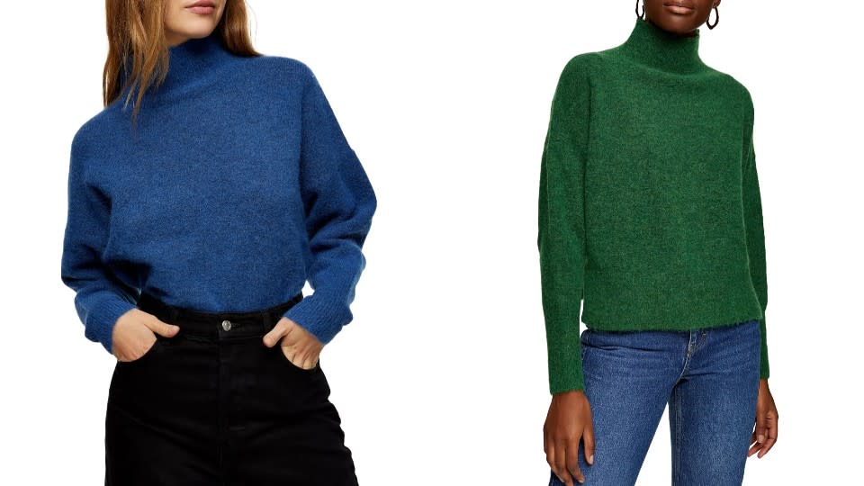 Topshop Textured Funnel Neck Sweater - Nordstrom, $40 (originally $90)