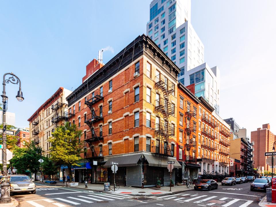 A New York City apartment complex.