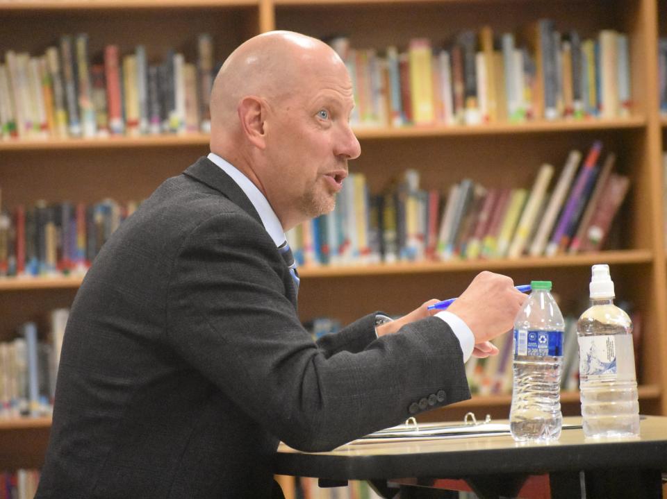 Thomas Durbin was one of two finalists to interview Monday for Addison Community Schools superintendent opening.