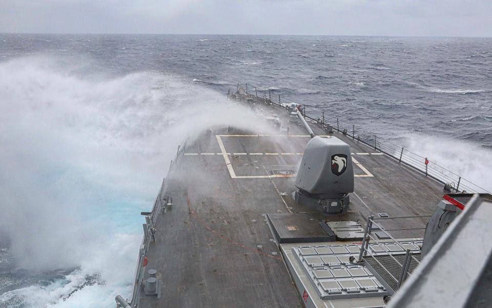 The Arleigh Burke-class guided-missile destroyer USS Milius (DDG 69) in the Philippine Sea - Petty Officer 1st Class Gregory/U.S. Navy