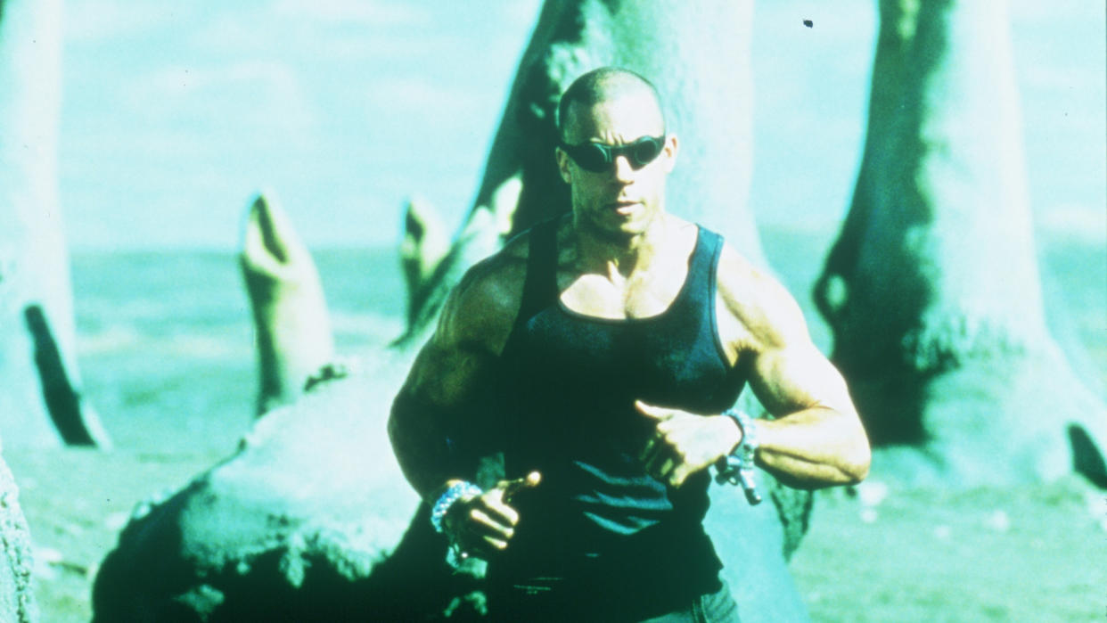 Vin Diesel in the sci-fi sleeper hit 'Pitch Black'. (Credit: Arrow Video)
