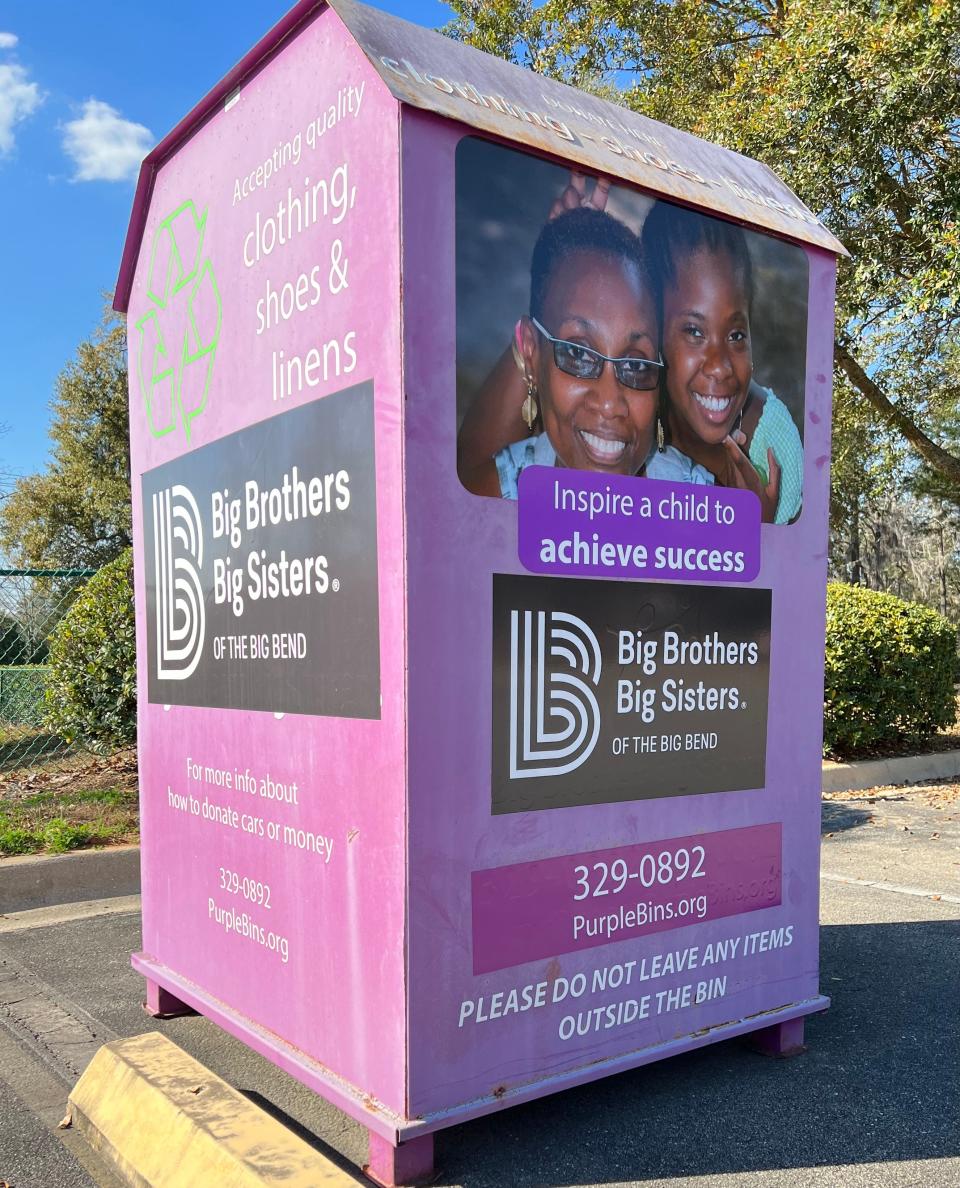 The Big Purple Bin at the Leon County Northeast Branch Library on Capital Circle.