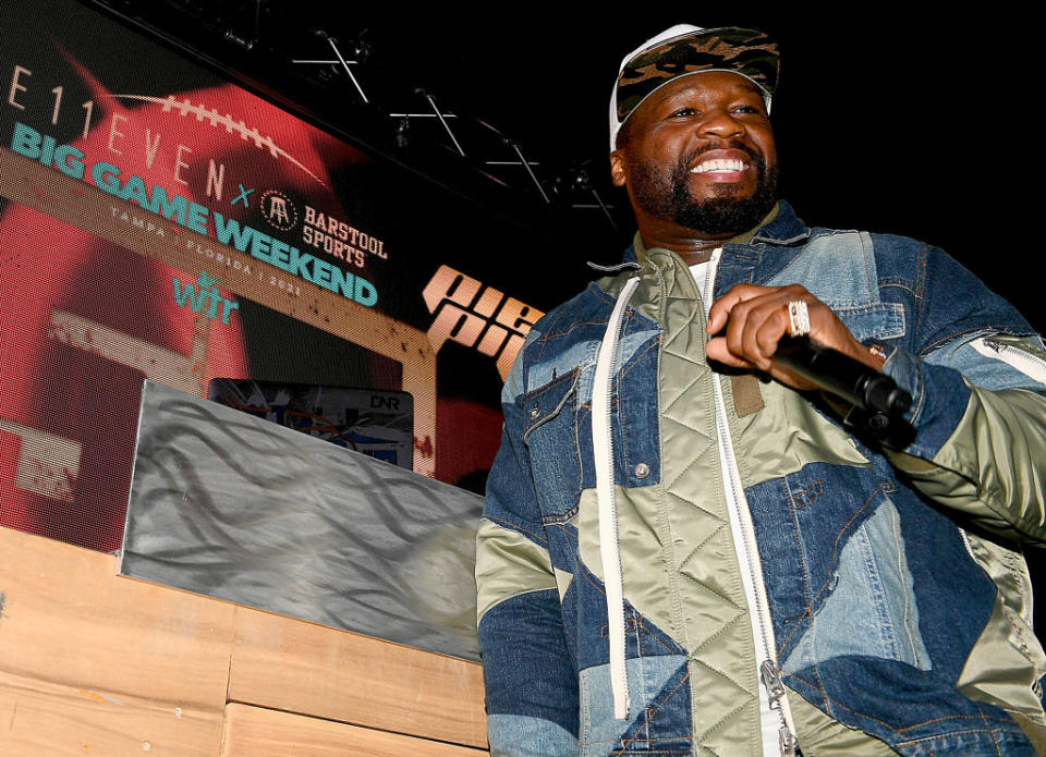 Rapper 50 Cent performs on Feb. 6, 2021 in Tampa, Florida. (Photo: Marcus Ingram/Getty Images for E11EVEN Miami)