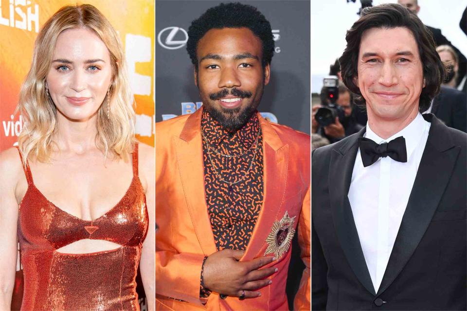 Roy Rochlin/Getty; Jesse Grant/Getty; Daniele Venturelli/WireImage Emily Blunt, Donald Glover and Adam Driver, who all turn 40 in 2023