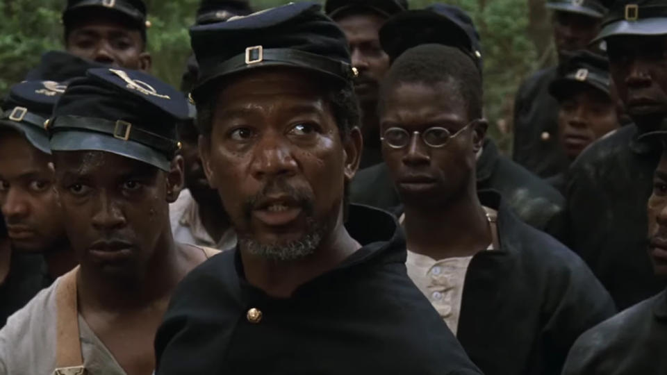 Morgan Freeman and Denzel Washington in Glory