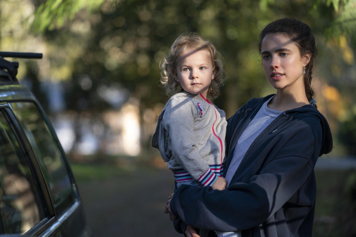 A still from the Netflix series Maid, with stars, from left, Rylea Nevaeh and Margaret Qualley. (Photo: RICARDO HUBBS/NETFLIX Â© 2021)