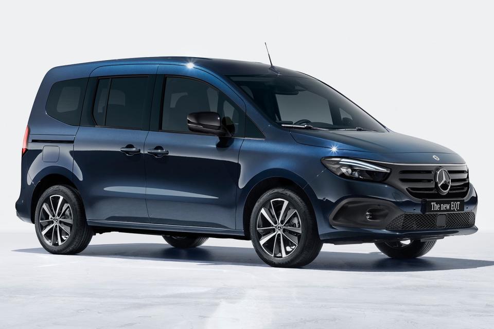 <p>Mercedes’ electric MPV is based on the Renault Kangoo and will spawn a camper variant down the line. It has a 120bhp, 180lb ft electric motor and a 45kWh battery. It will be sold initially in a short-wheelbase layout with five seats, rear sliding doors and a large tailgate.</p>